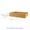 Household Essentials Glidez Bamboo & Steel Slide-Out Storage Organizer